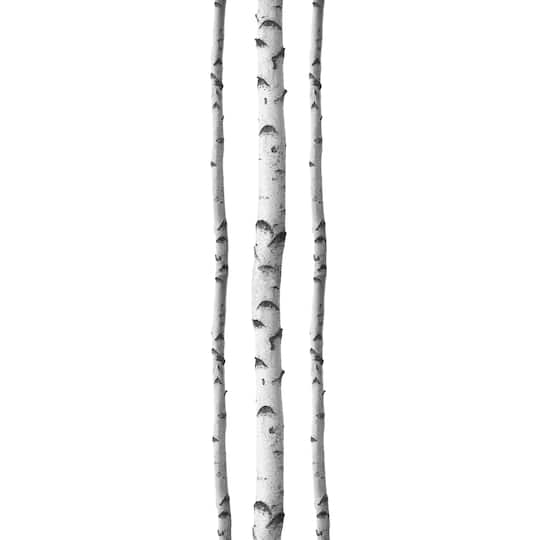 WallPops Silver Birches Wall Art Kit in Gray/Black/White | 30" x 96" | Michaels®